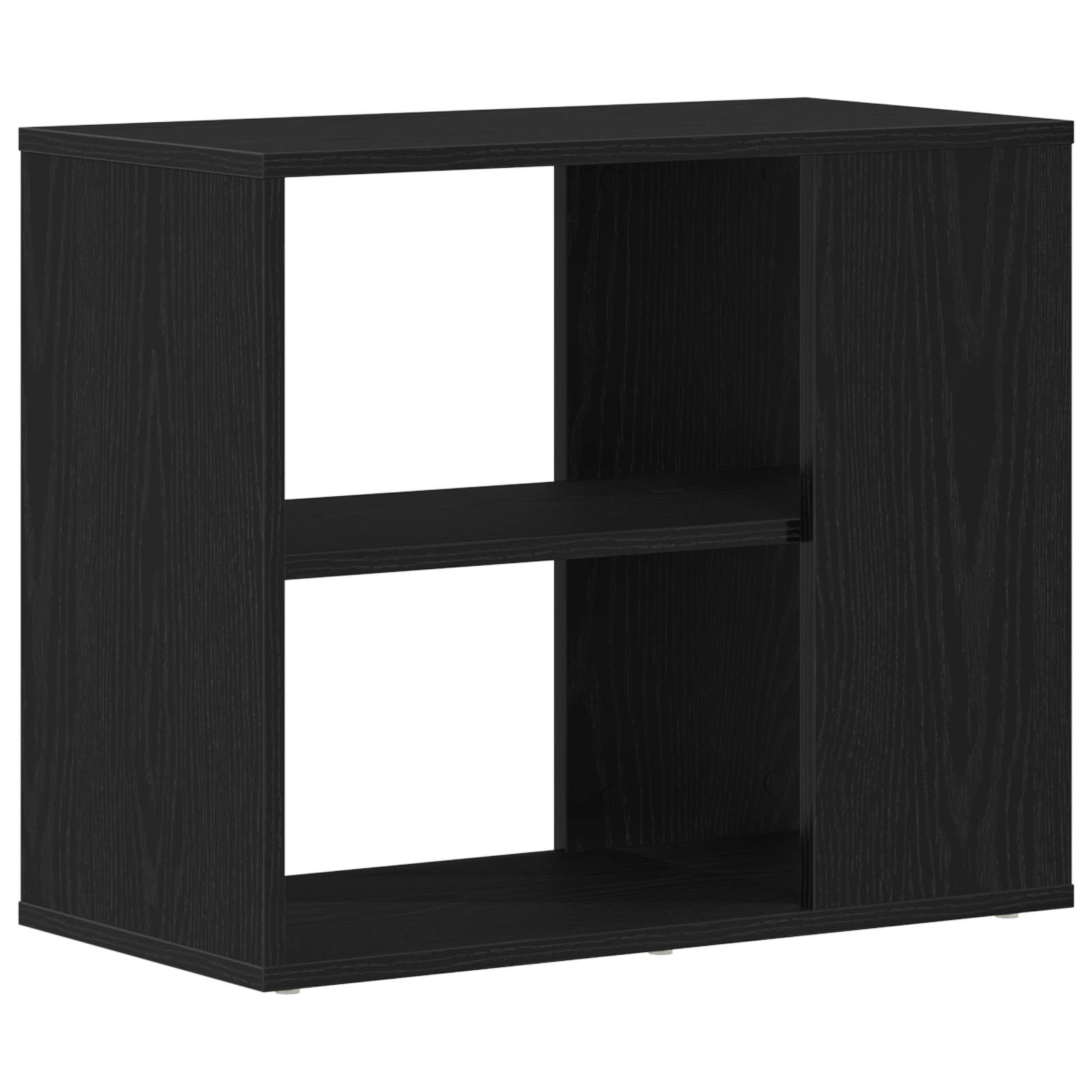 vidaXL Sideboard in schwarzer Eiche, 60x30x50 cm, aus Holzwerkstoff