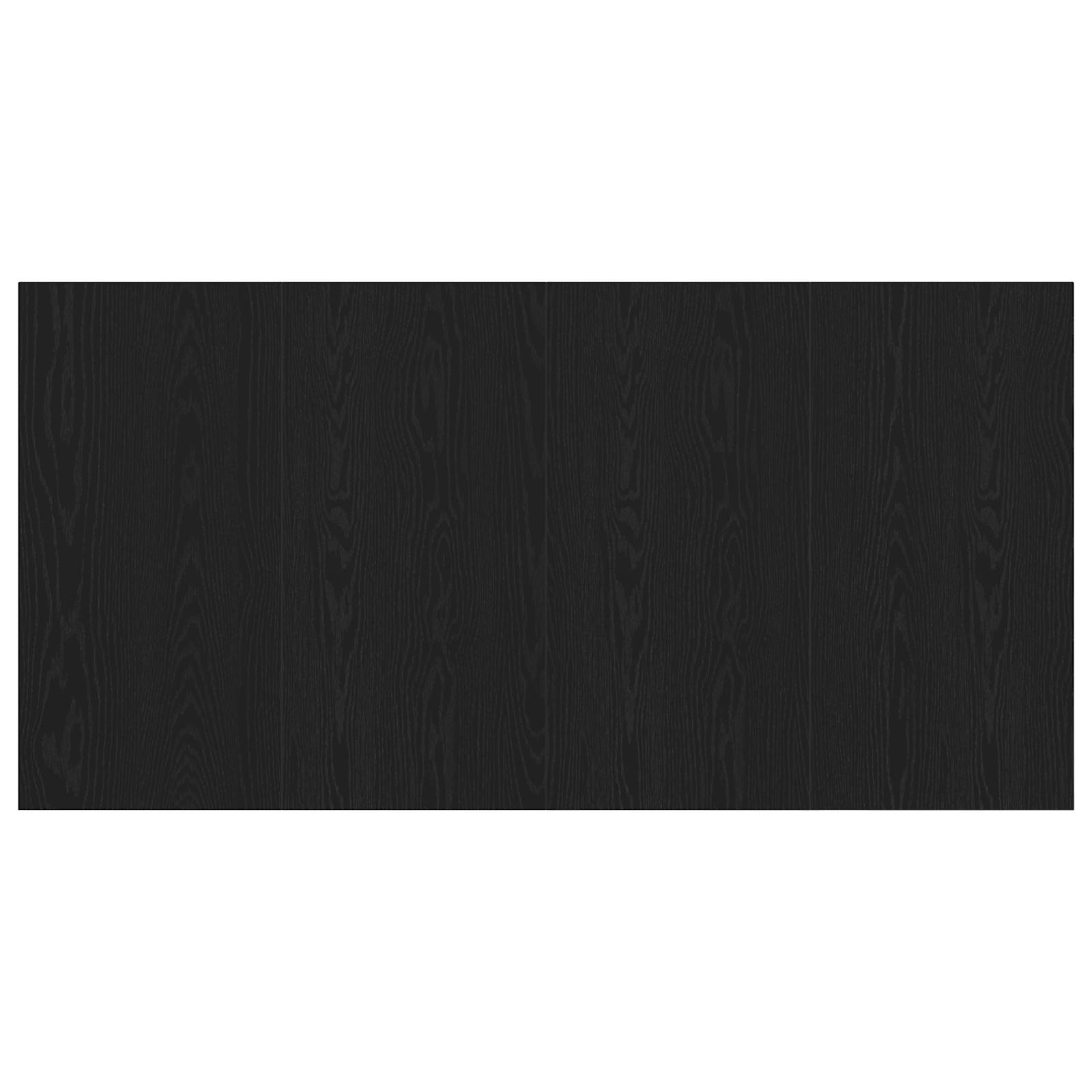 vidaXL Kopfteil Schwarz Eiche 160x1,5x80 cm Möbelholz