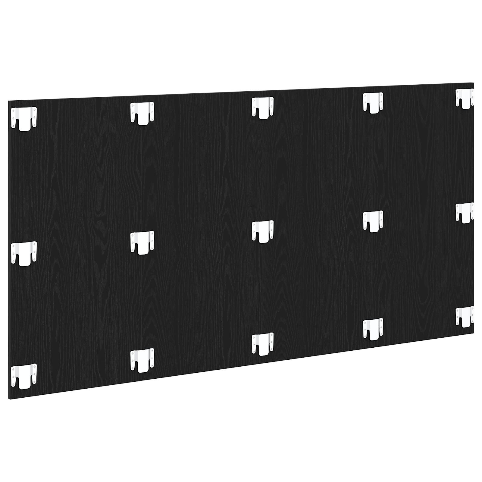 vidaXL Kopfteil Schwarz Eiche 160x1,5x80 cm Möbelholz