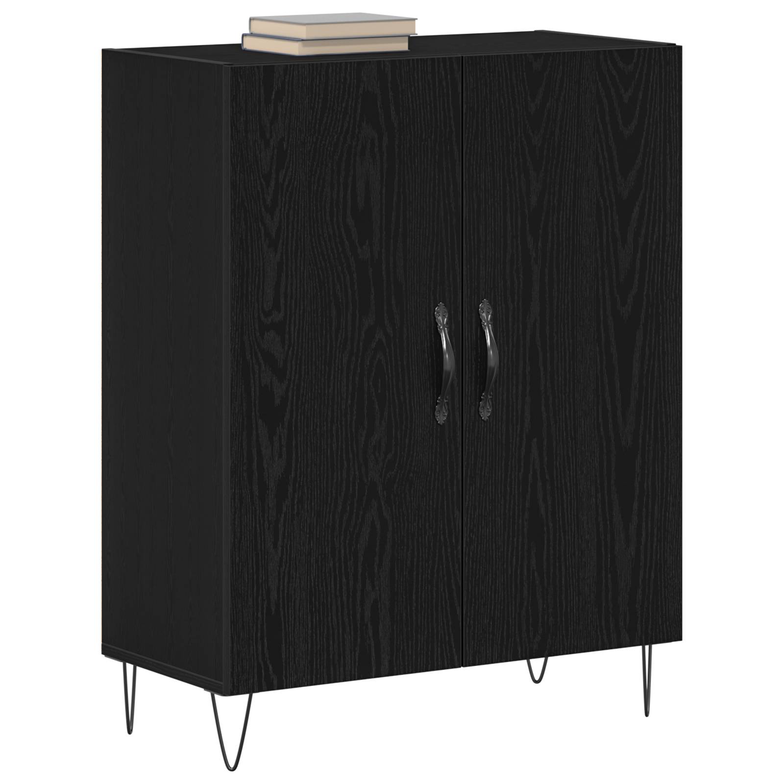 vidaXL Sideboard Schwarze Eiche 69,5x34x90 cm Holzwerkstoff