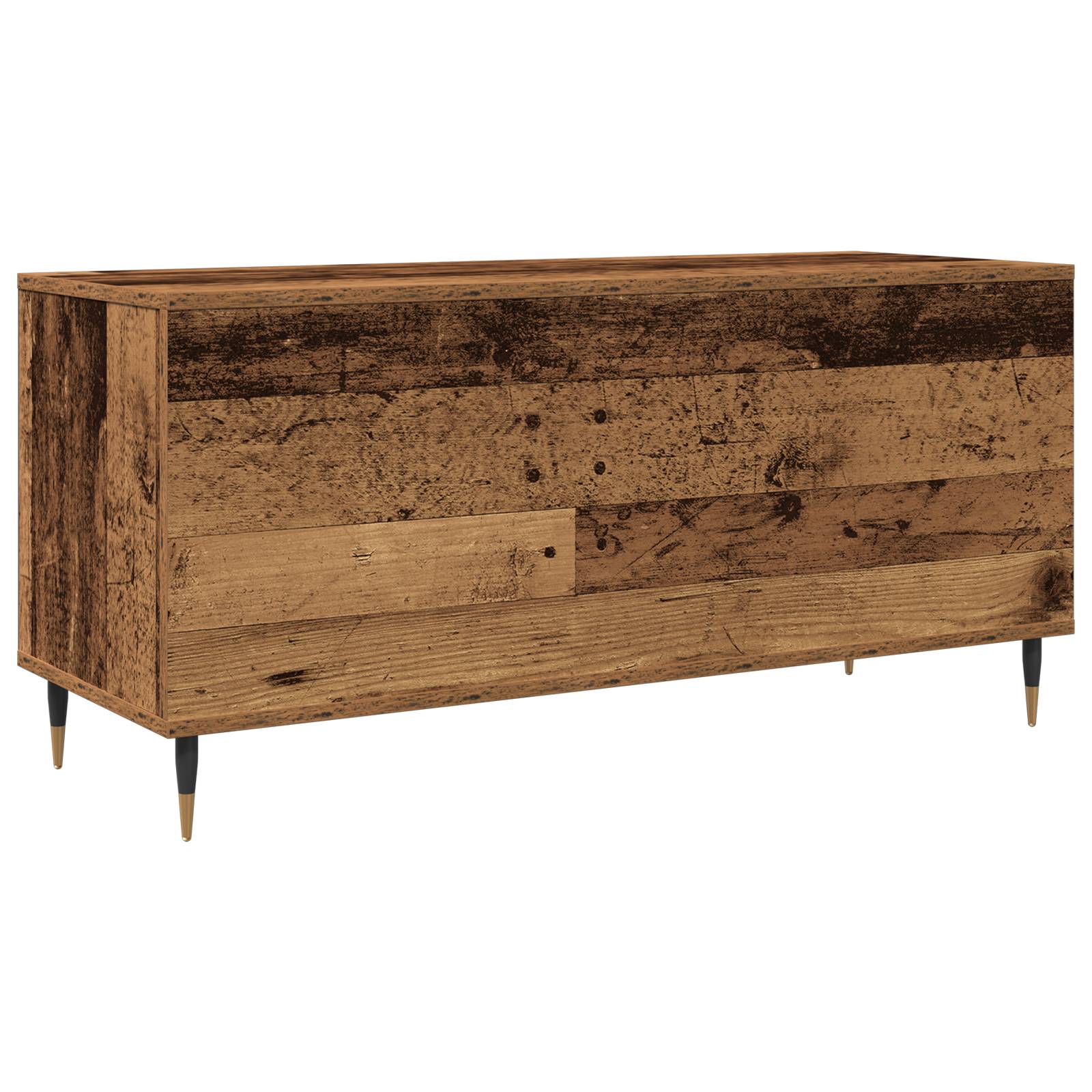 vidaXL Schallplattenschrank Altholz 100x38x48 cm Holzwerkstoff