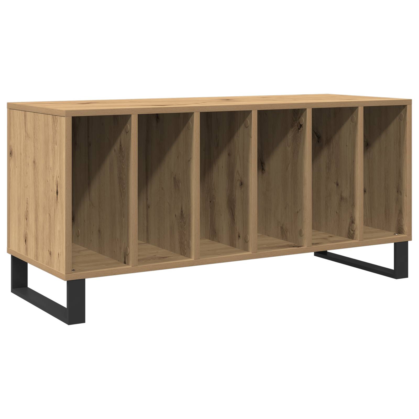 vidaXL Schallplattenschrank Artisan Eiche 100x38x48 cm Holzwerkstoff