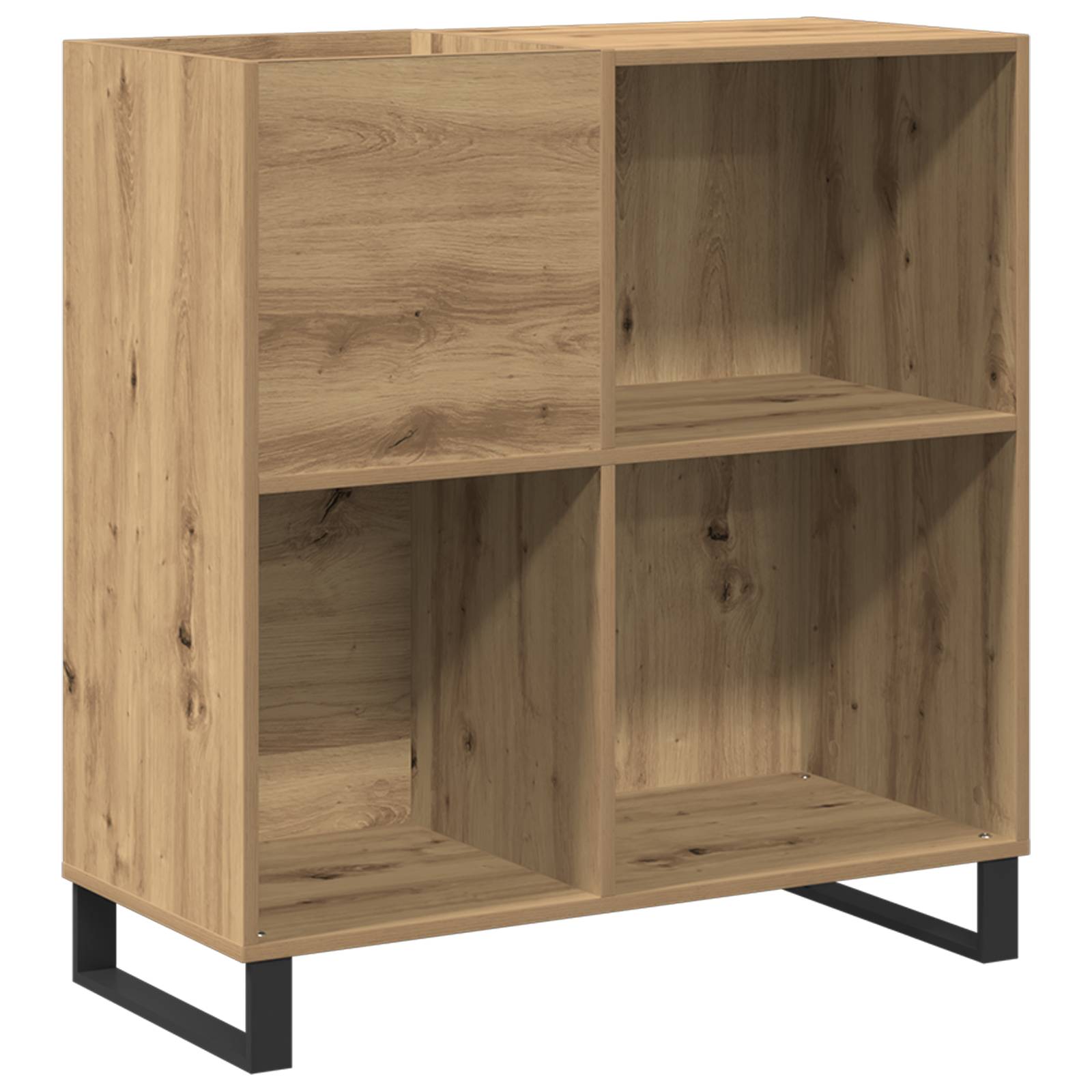 vidaXL Schallplattenschrank Altholz 84,5x38x89 cm Holzwerkstoff