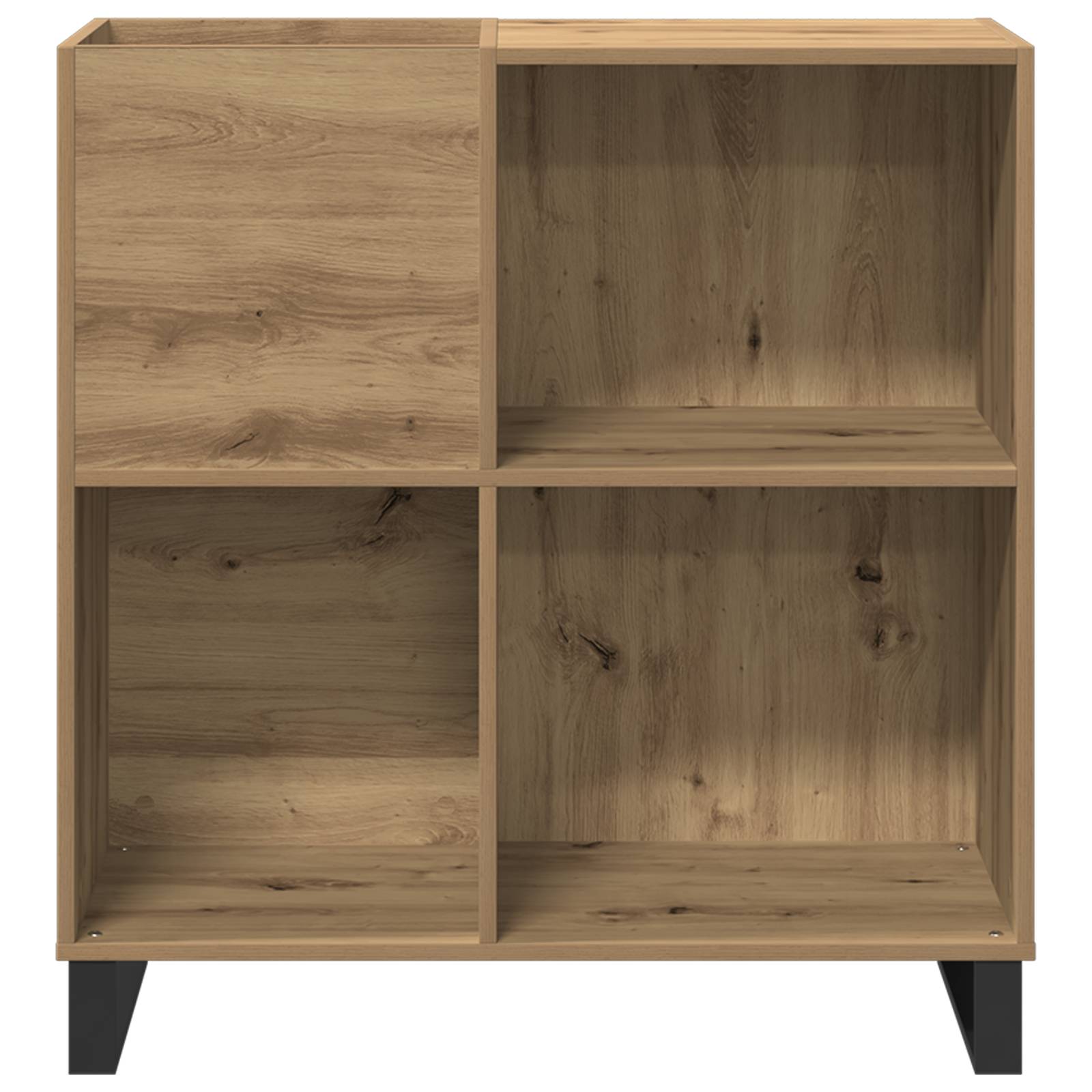 vidaXL Schallplattenschrank Altholz 84,5x38x89 cm Holzwerkstoff