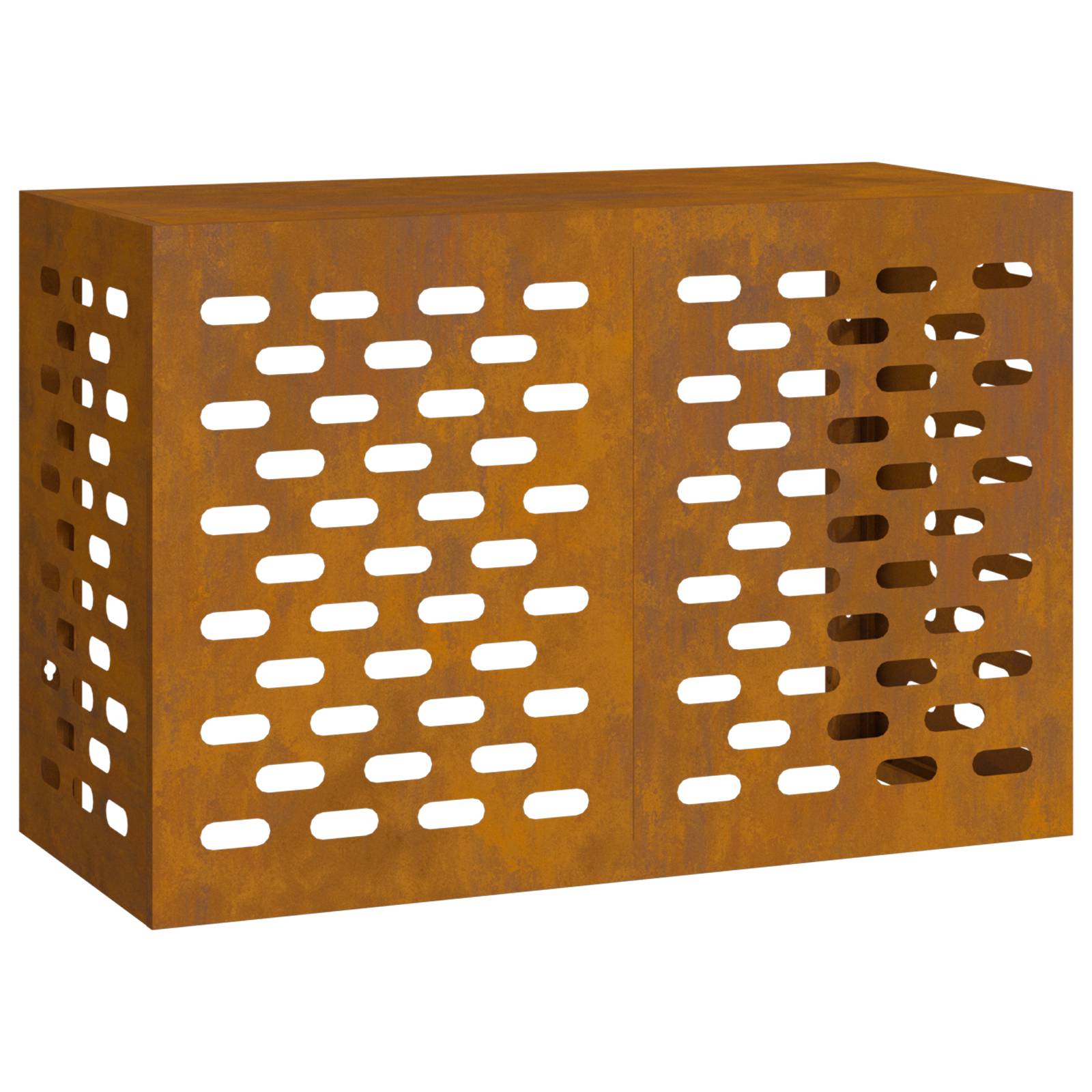 vidaXL Klimaanlagenabdeckung 90x40x60 cm Cortenstahl