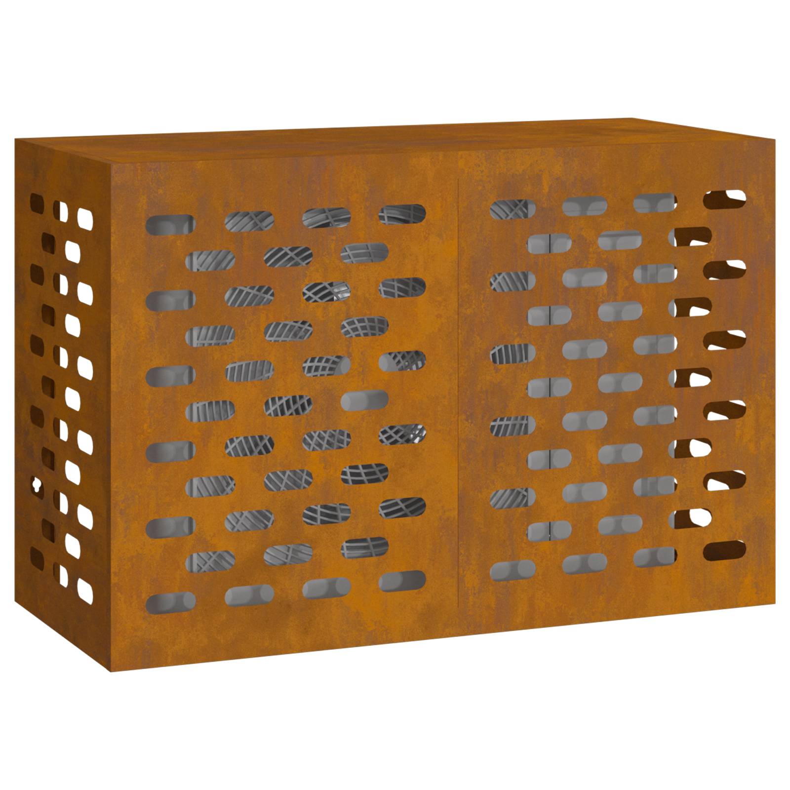 vidaXL Klimaanlagenabdeckung 90x40x60 cm Cortenstahl