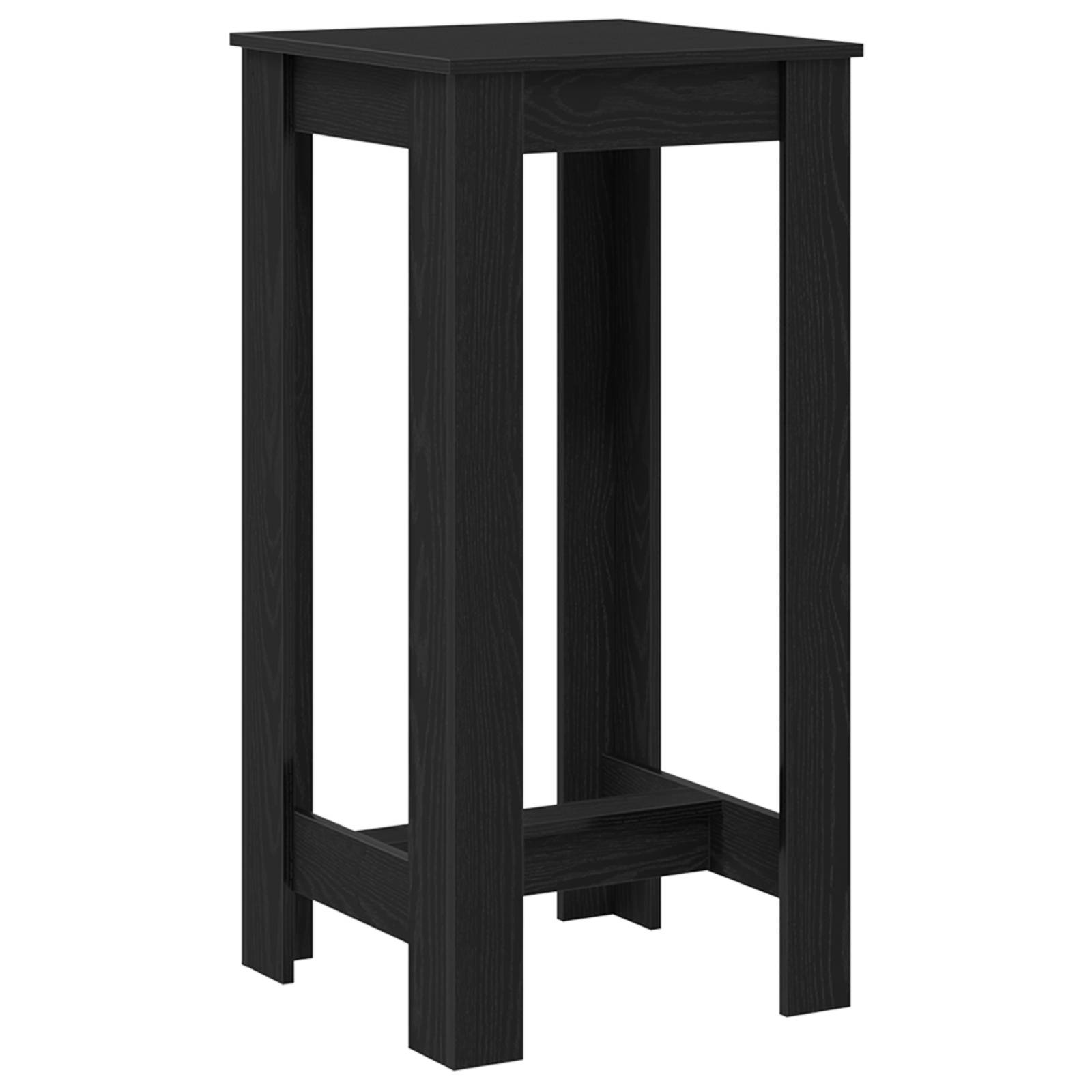 vidaXL Bartisch Schwarz Eiche Holzwerkstoff 51x50x103,5 cm