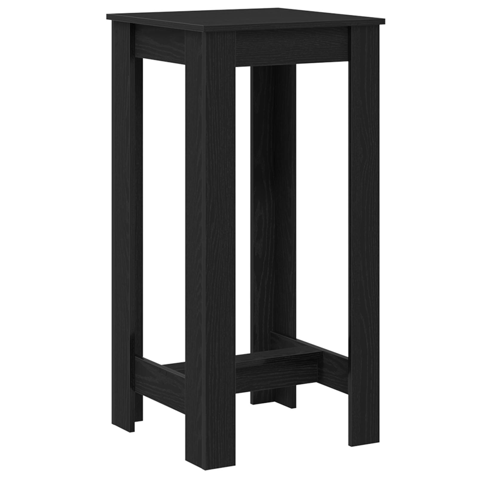 vidaXL Bartisch Schwarz Eiche Holzwerkstoff 51x50x103,5 cm