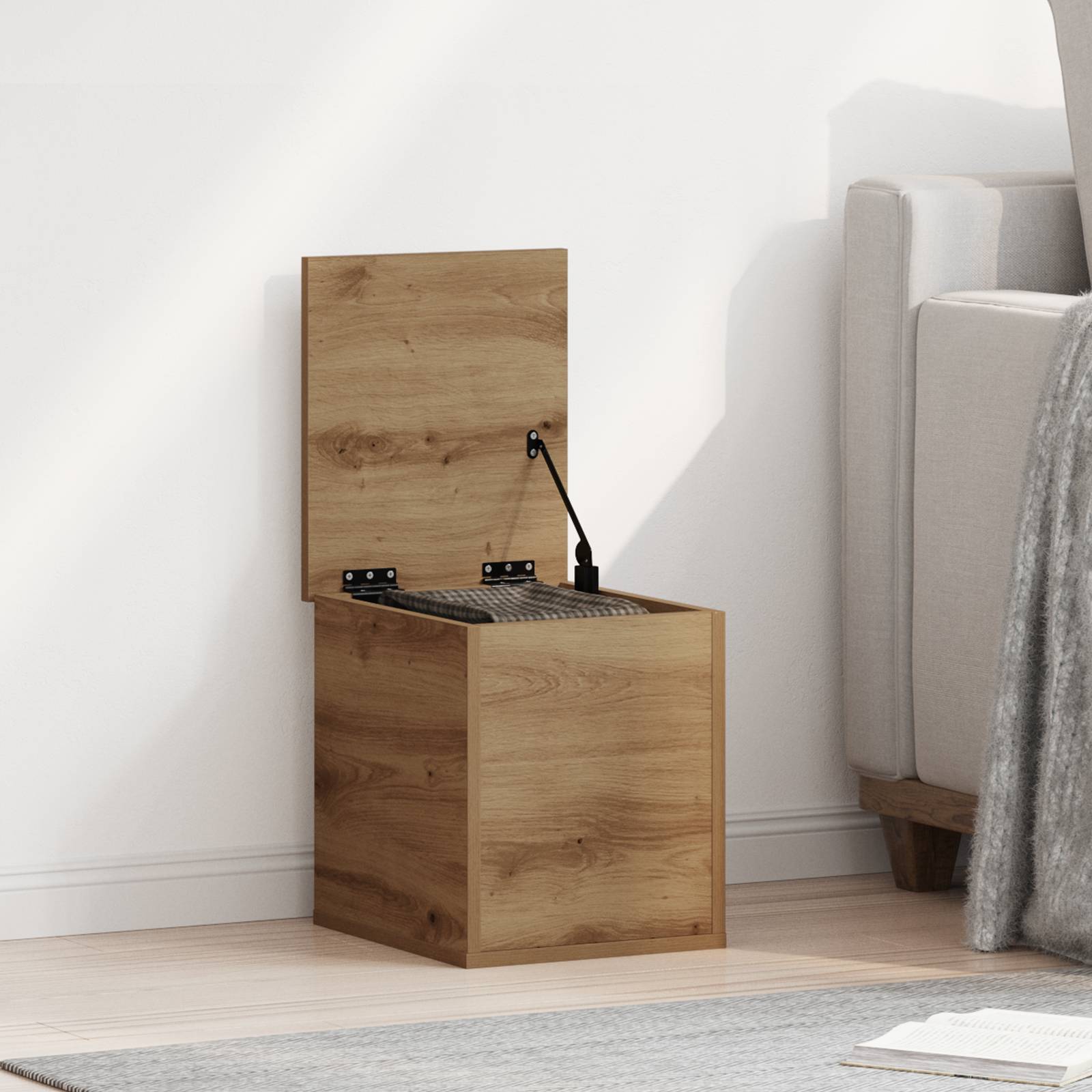 vidaXL Aufbewahrungsbox Artisan Eiche 30x35x35 cm Holzwerkstoff