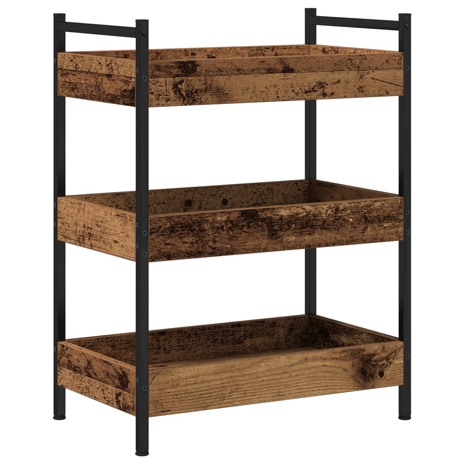 vidaXL Küchenwagen Altholz 50x30x70 cm Holzwerkstoff