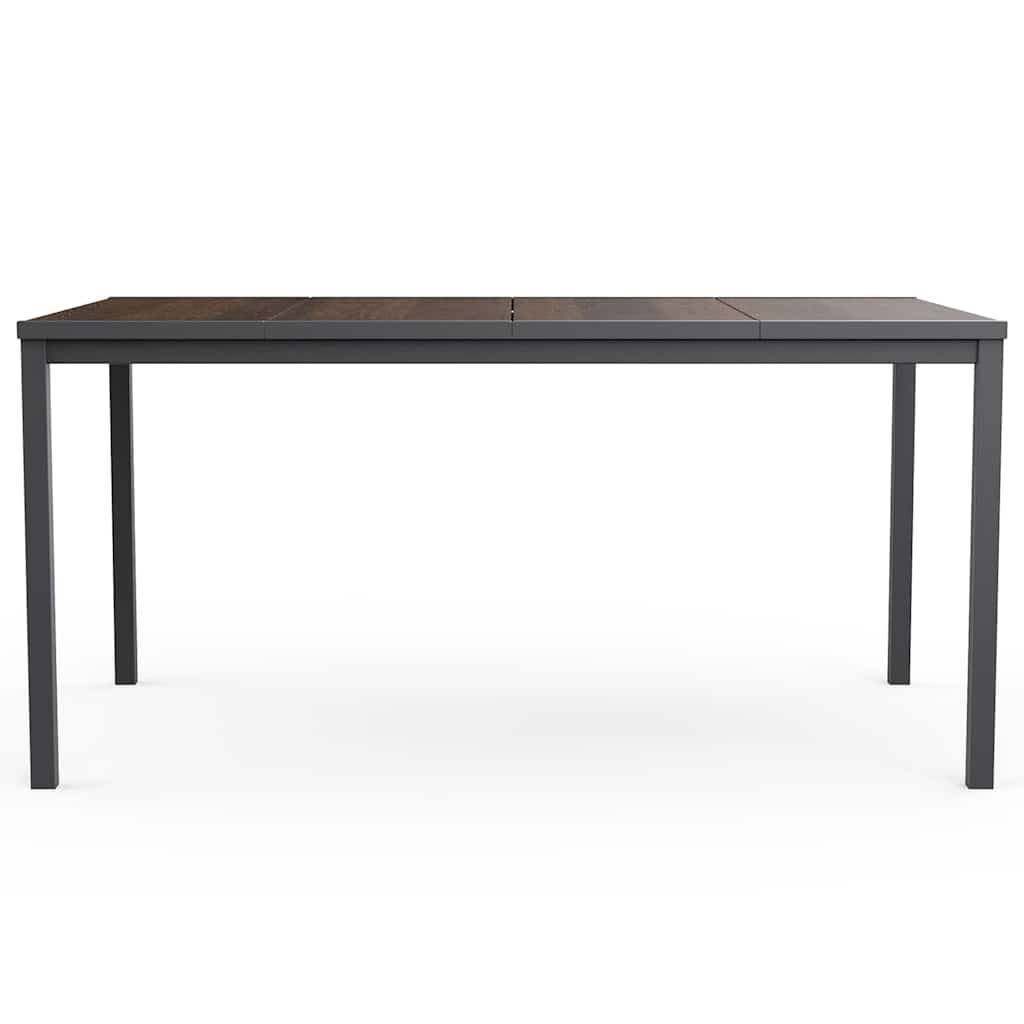 Keter Signature Porto Tisch 160 cm Eschenholz und Schwarz Stahl