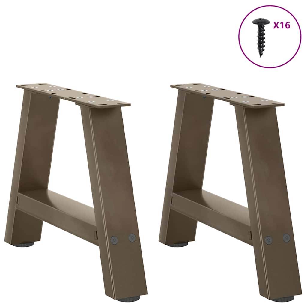 vidaXL Couchtischbeine A-Form 2 Stk. 30x(30-31) cm Stahl