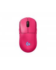 Logitech G PRO 2 Maus Gaming rechts- und linkshändig optisch 8 Tasten kabellos kabelgebunden 2,4 GHz USB LIGHTSPEED Empfänger pink