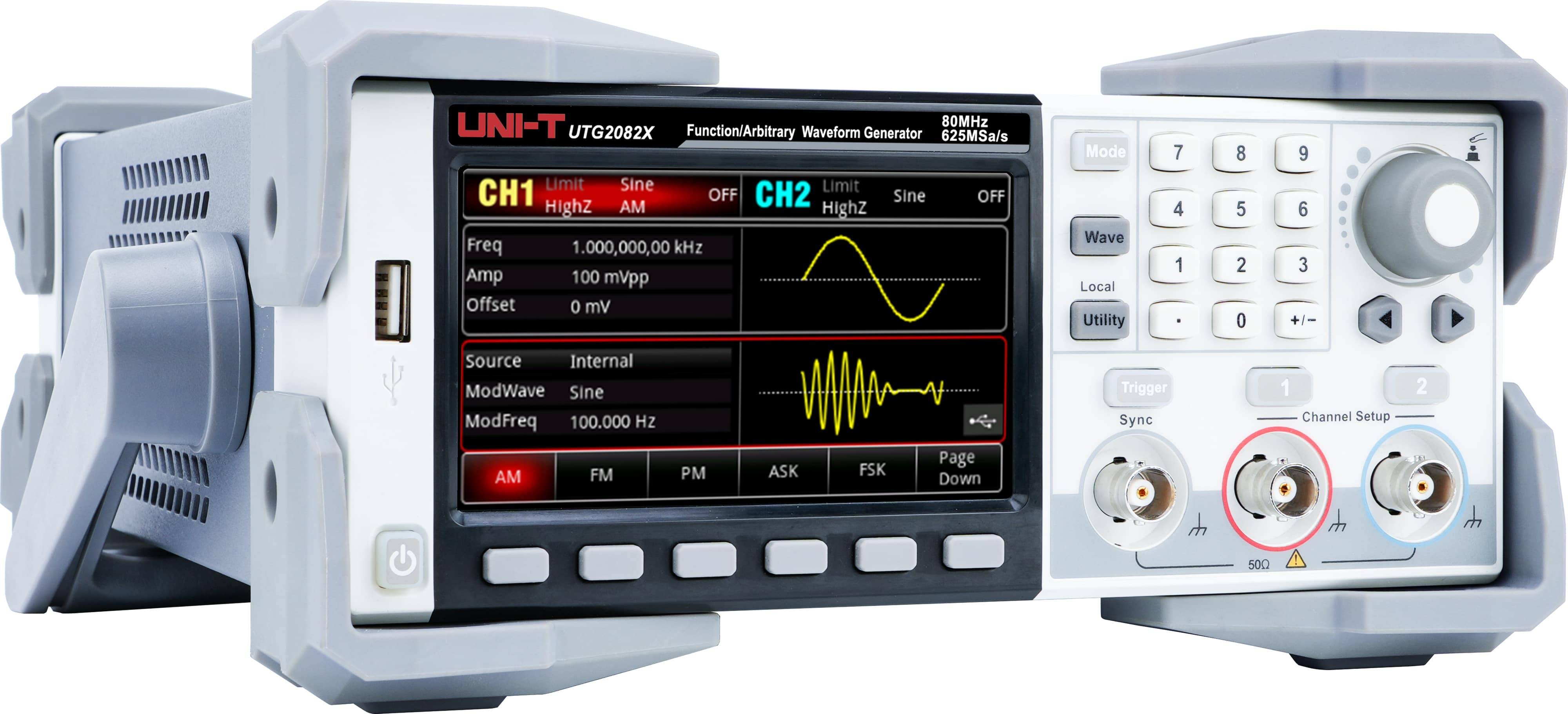 UNI-T Funktionsgenerator, UTG2082X, 80 MHz, 2 Kanal