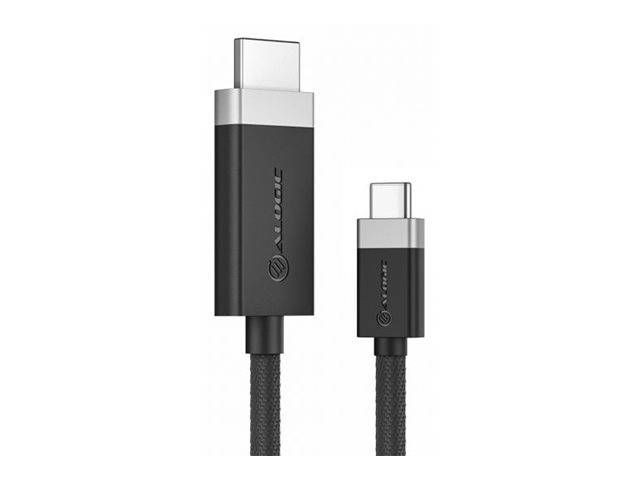 Zwei schwarze geflochtene USB-C-Ladekabel mit metallischen Steckern, nebeneinander auf weißem Hintergrund gezeigt.