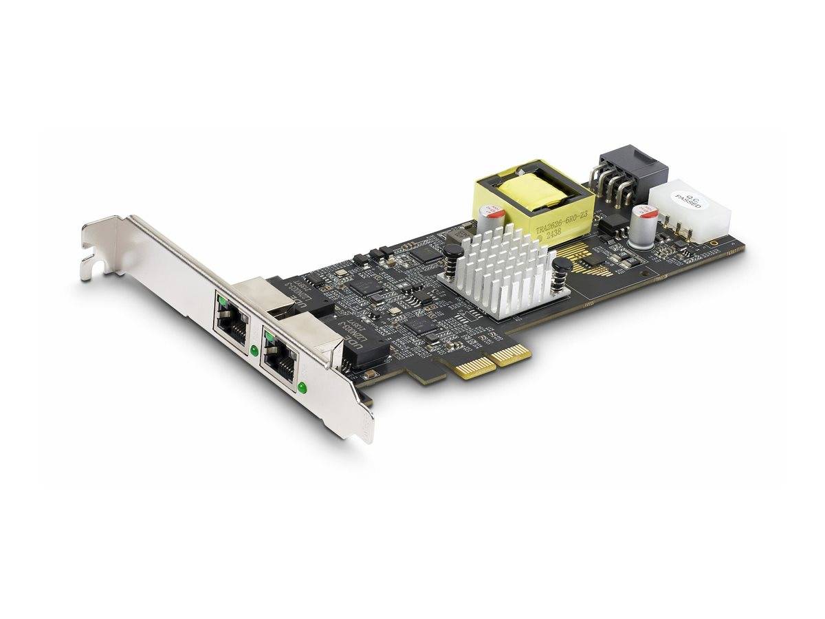 StarTech.com Startech 2-Port 2.5Gbps PoE Network Card, IntelI225-V - 802.3af/at