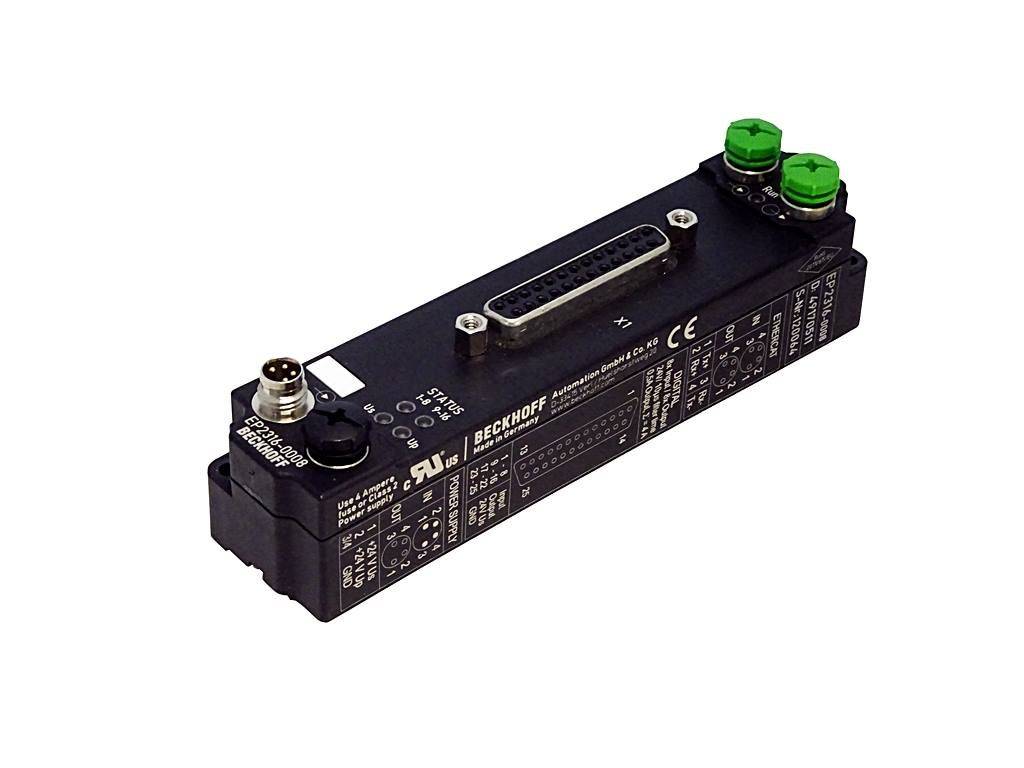 BECKHOFF EP2316-0008 (EtherCAT Box, 8-Kanal-DE + 8-Kanal-DA, 24 VDC)