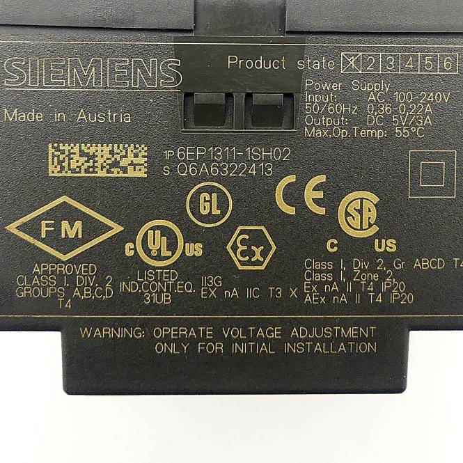 Siemens Netzteil für industriellen Einsatz (6EP1311-1SH02)