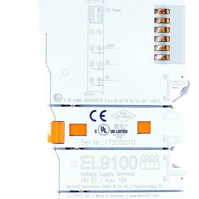 BECKHOFF Potenzialverteilungsklemme (EL9100)