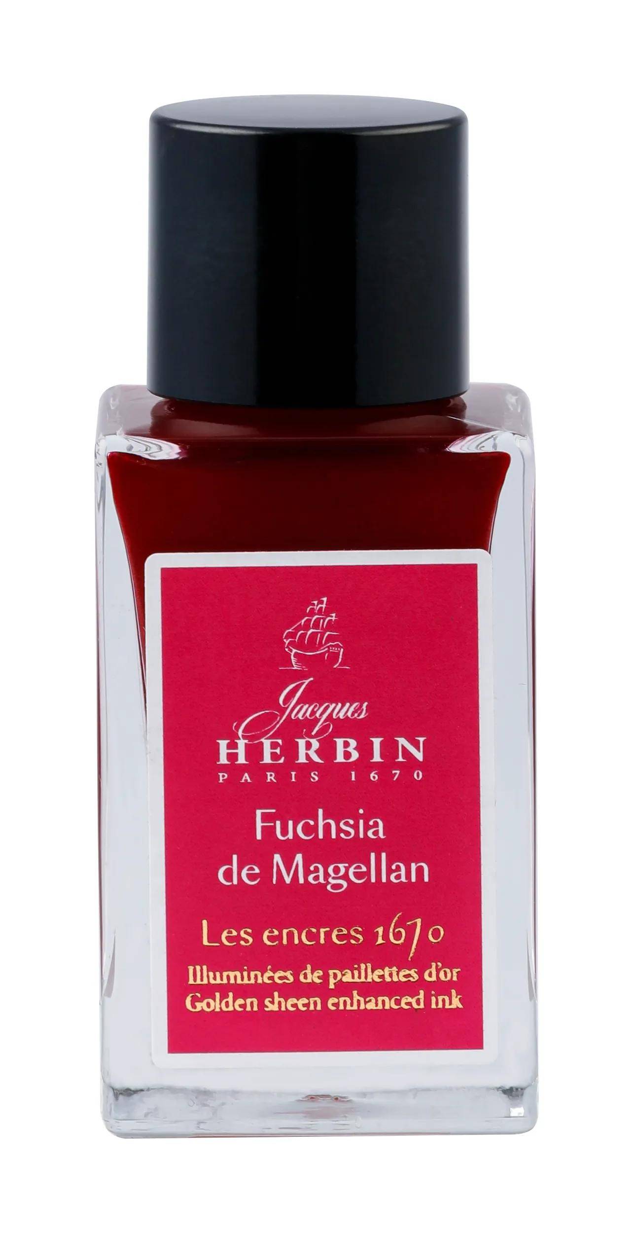 Jacques Herbin 3x 1670 Tinte 15ml Fuchsia de Magellan 16063JT
