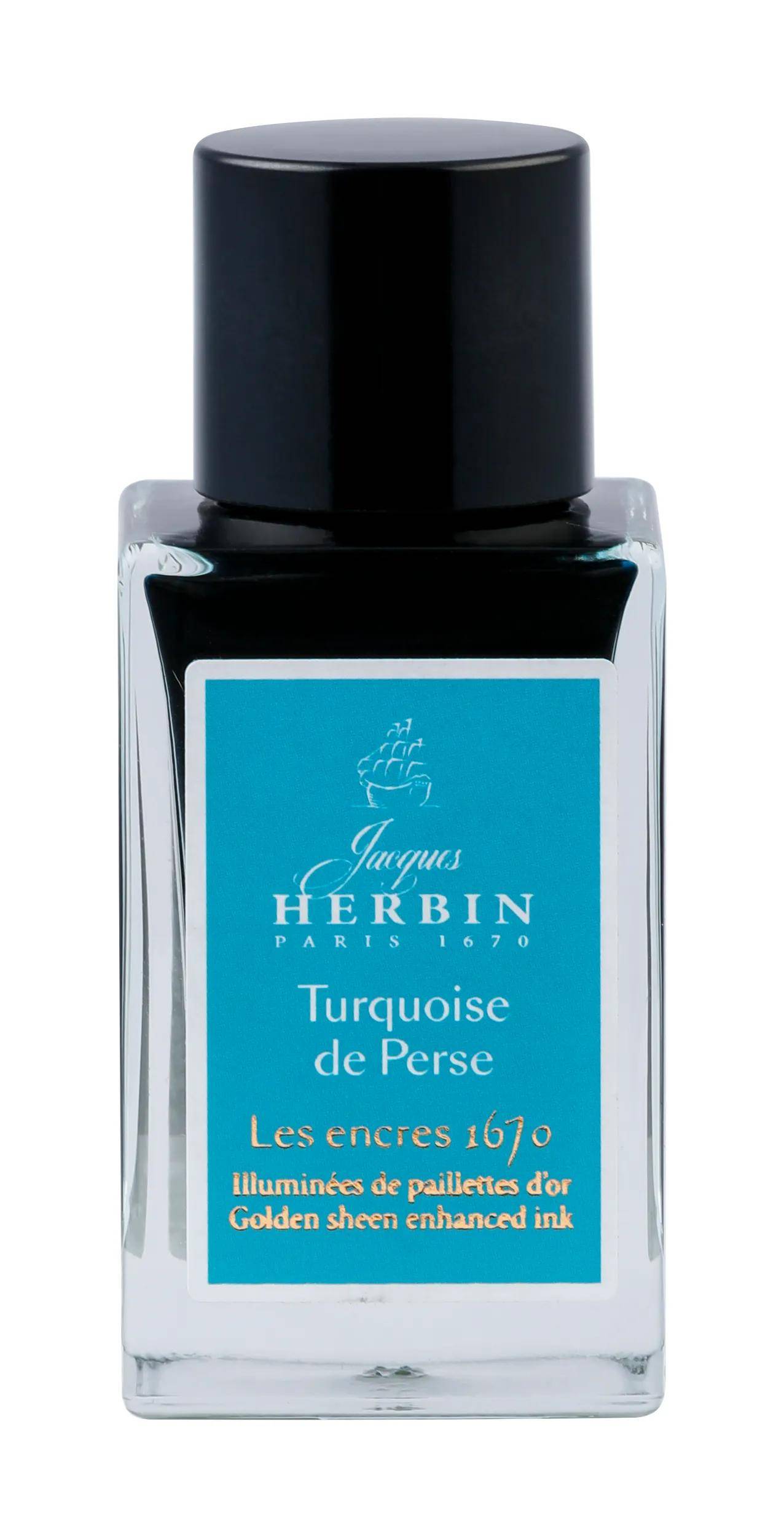 Jacques Herbin 3x 1670 Tinte Turquoise de Perse 15ml Turquoise de Perse 16014JT