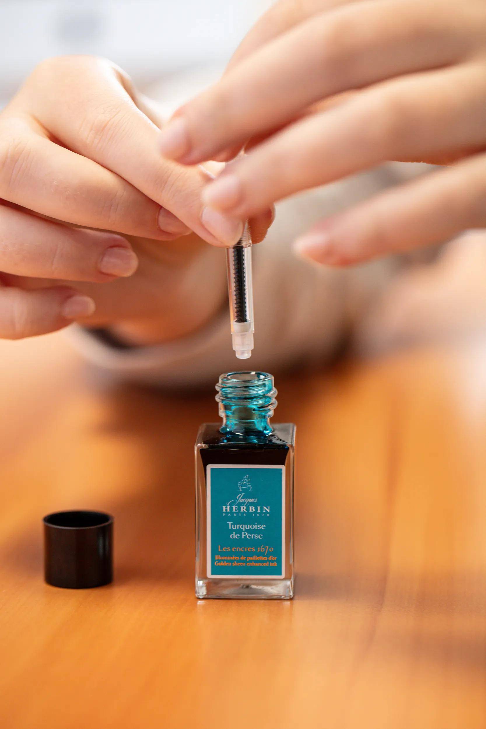 Jacques Herbin 3x 1670 Tinte Turquoise de Perse 15ml Turquoise de Perse 16014JT