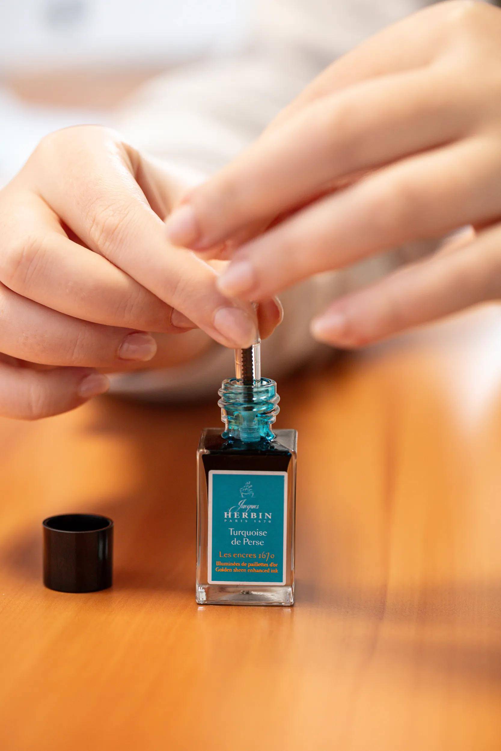 Jacques Herbin 3x 1670 Tinte Turquoise de Perse 15ml Turquoise de Perse 16014JT