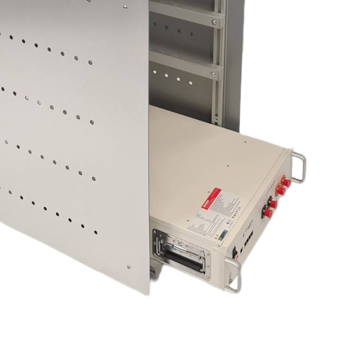 Batterieschrank für 8 Pytes 48100R LiFePo4-Batterien VA-Optik