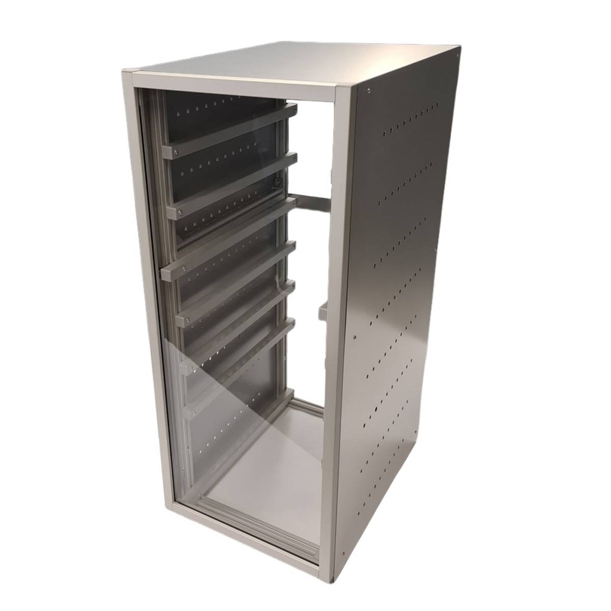 Batterieschrank für 8 Pytes 48100R LiFePo4-Batterien VA-Optik