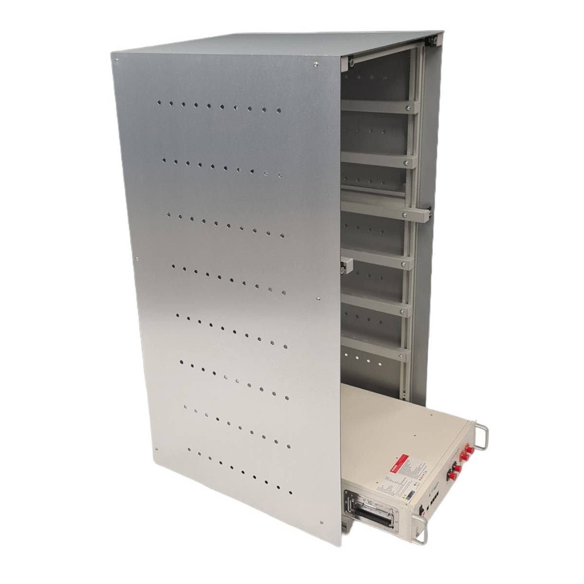 Batterieschrank für 8 Pytes 48100R LiFePo4-Batterien VA-Optik