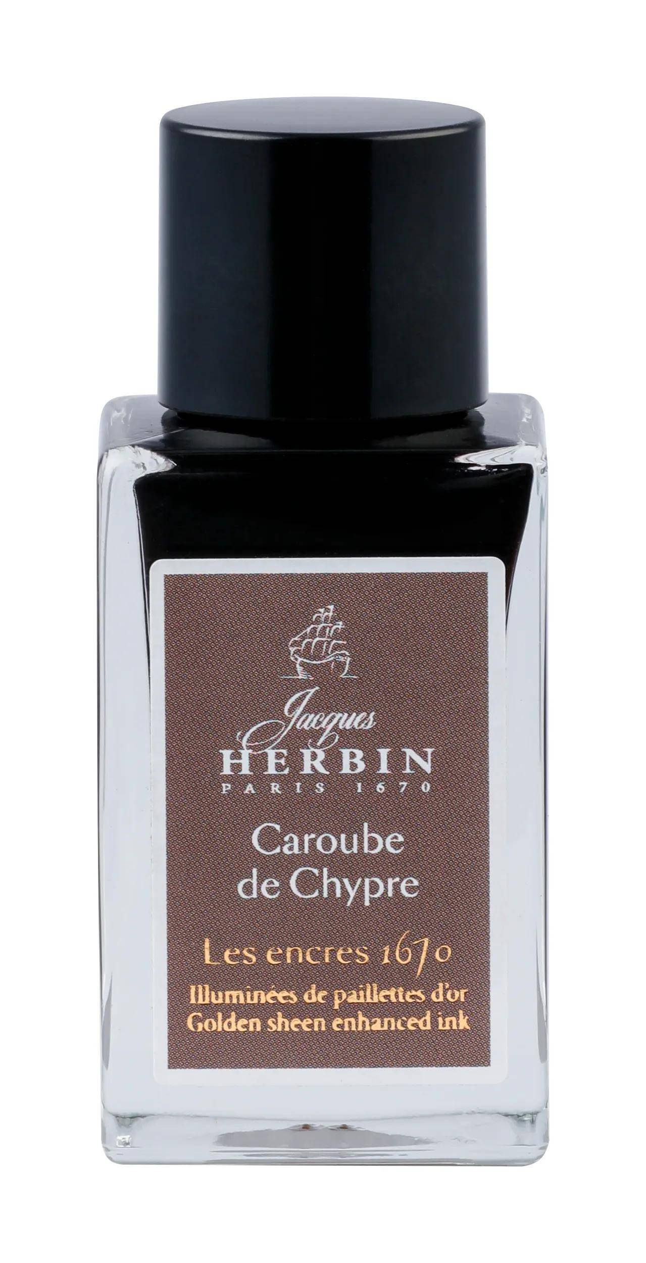 Jacques Herbin 3x 1670 Tinte Caroube de Chypre 15ml - Caroube de Chypre 16045JT