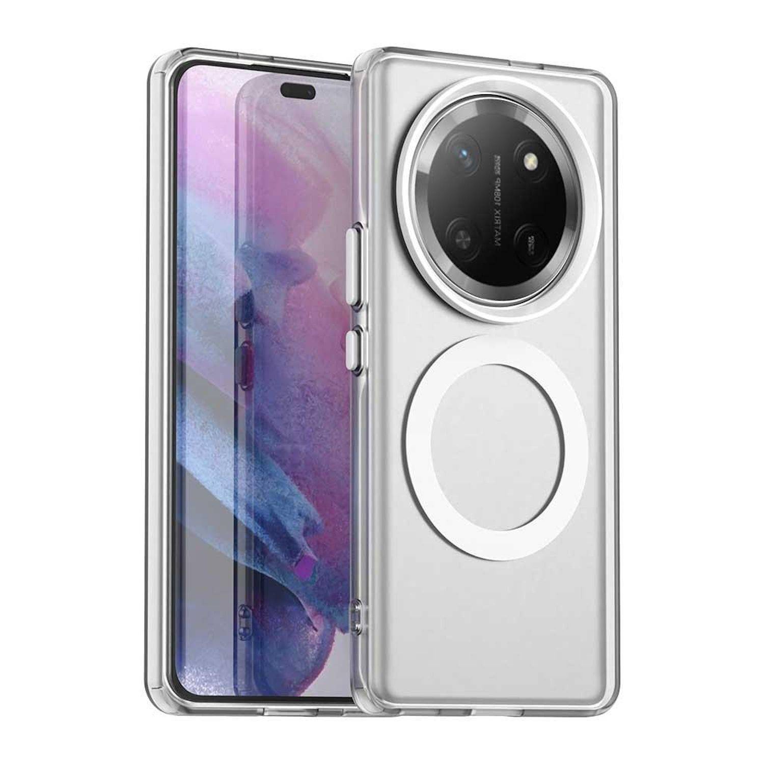 Für Honor Magic 7 Lite Candy Design Magsafe PC Hybrid TPU Schutz Hülle Cover Weiß