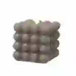 LED Kerze Bubble Würfel Cube Kerze Echtwachs 3D Flamme H: 9,5cm Timer grau LED Kerze Bubble Würfel Cube Kerze Echtwachs 3D Flamme H: 9,5cm Timer grau