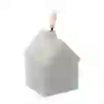 LED Kerze Haus Echtwachskerze in Hausform Häuschen Lichthaus H: 11cm Timer LED Kerze Haus Echtwachskerze in Hausform Häuschen Lichthaus H: 11cm Timer