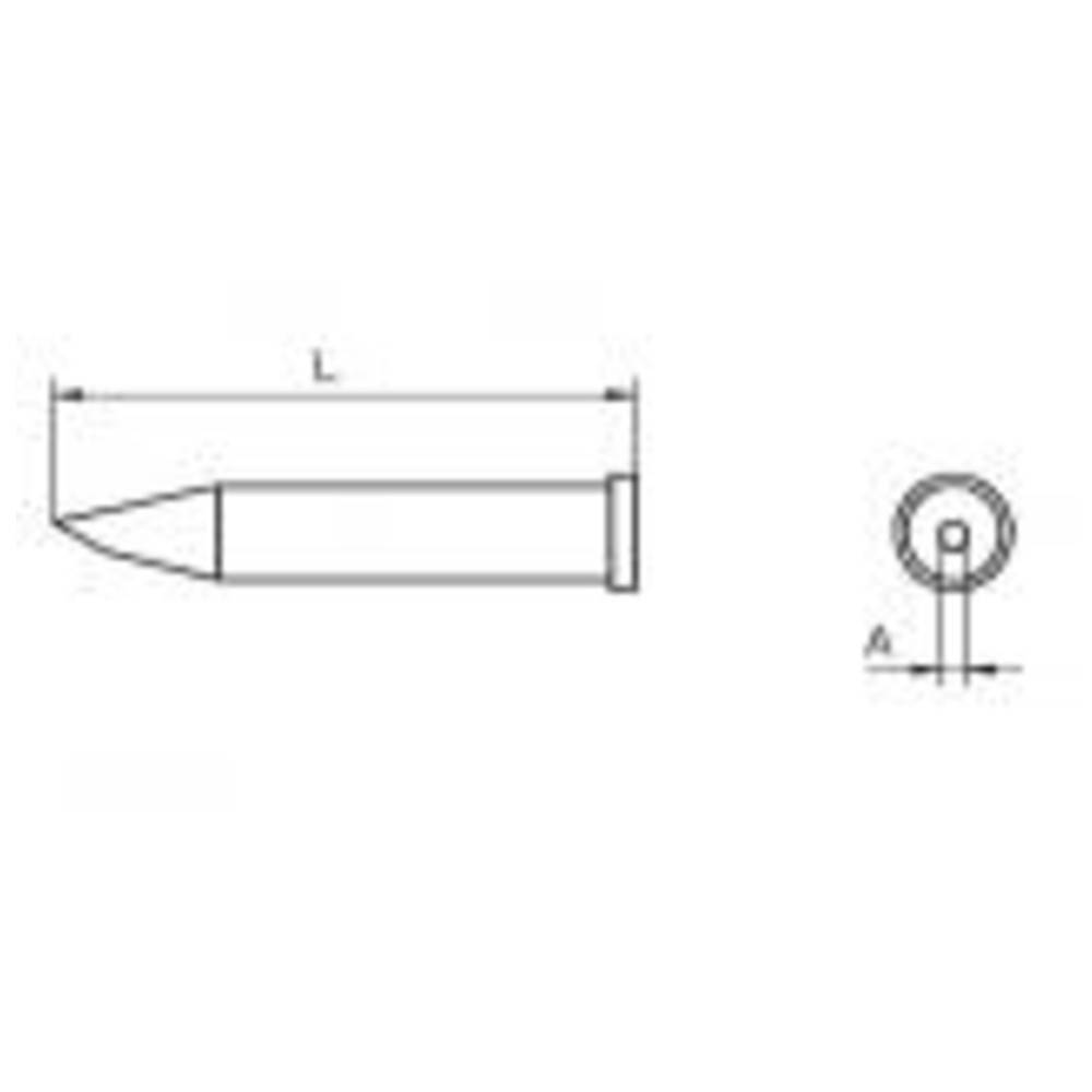 Weller Lötspitze Serie XT, Rundform, XT BB/Ø 2,4 mm, abgeschrägt 45°