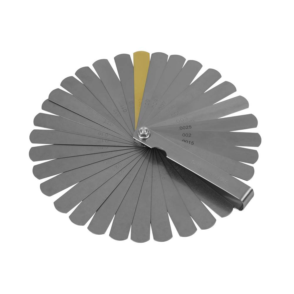 Dönges Fühlerlehre in PVC-Hülle 32 Blatt, 0,04-0,88 mm, 0,0015-0,035 in