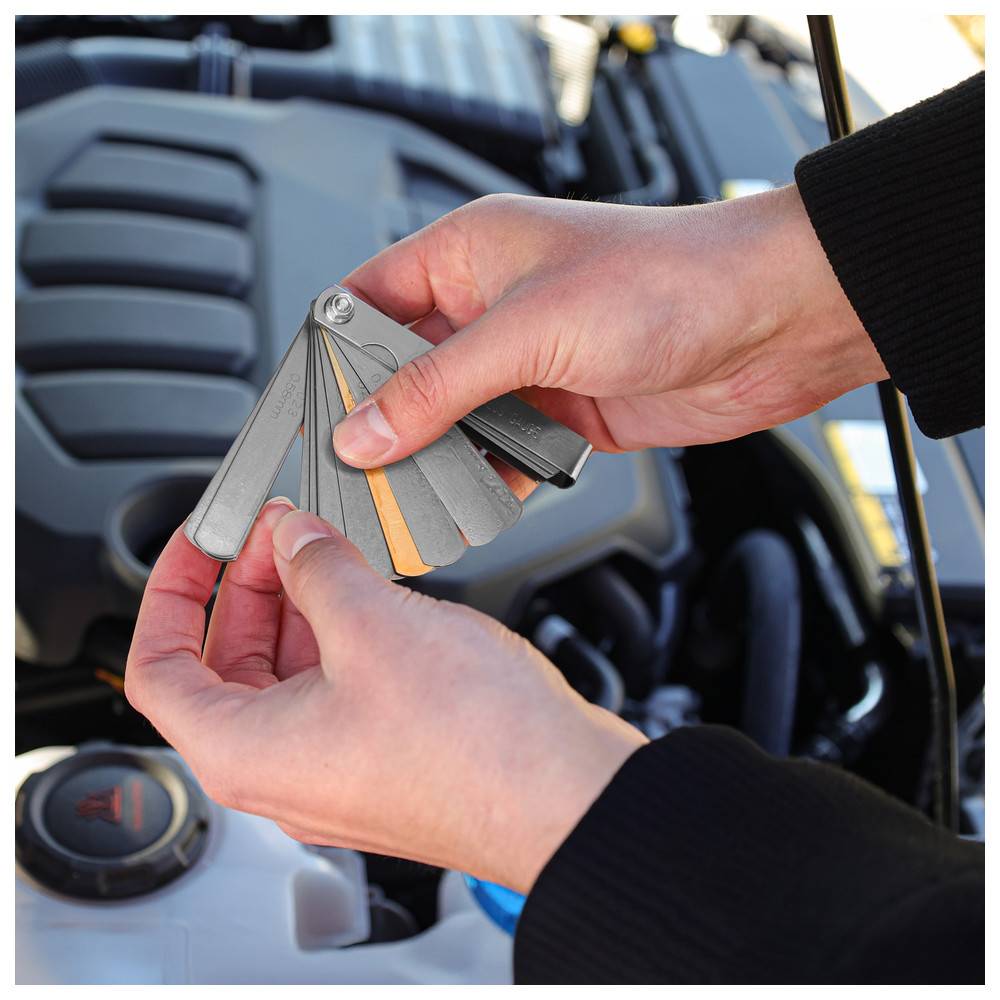 Dönges Fühlerlehre in PVC-Hülle 32 Blatt, 0,04-0,88 mm, 0,0015-0,035 in