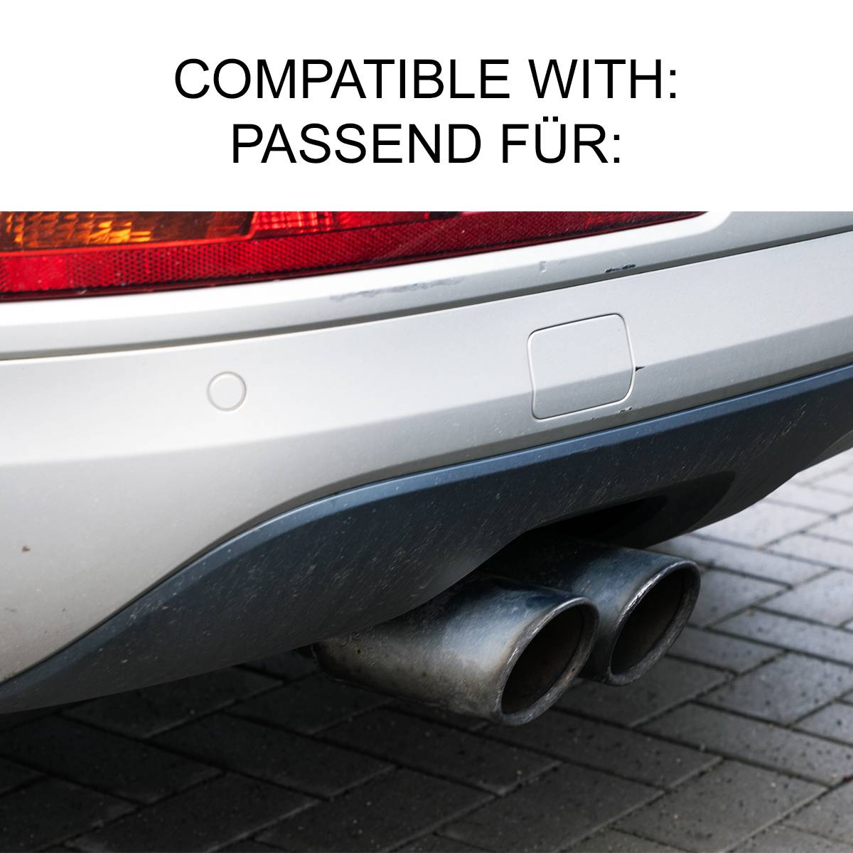 BRANDT Automotive Auspuffblende kompatibel mit AUDI A4 B8 A5 8T 8F Q5 8R A6 C7