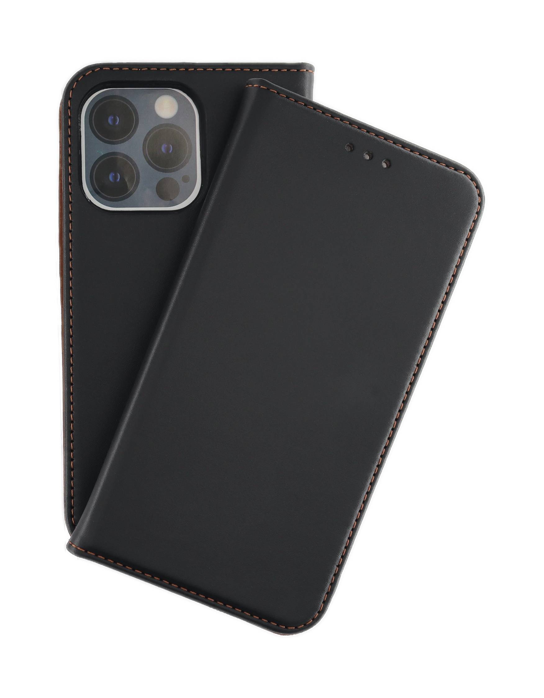 JAMCOVER Echt Leder Bookcase für Apple iPhone 16 Pro - Handytasche mit Kartenfach und Standfunktion