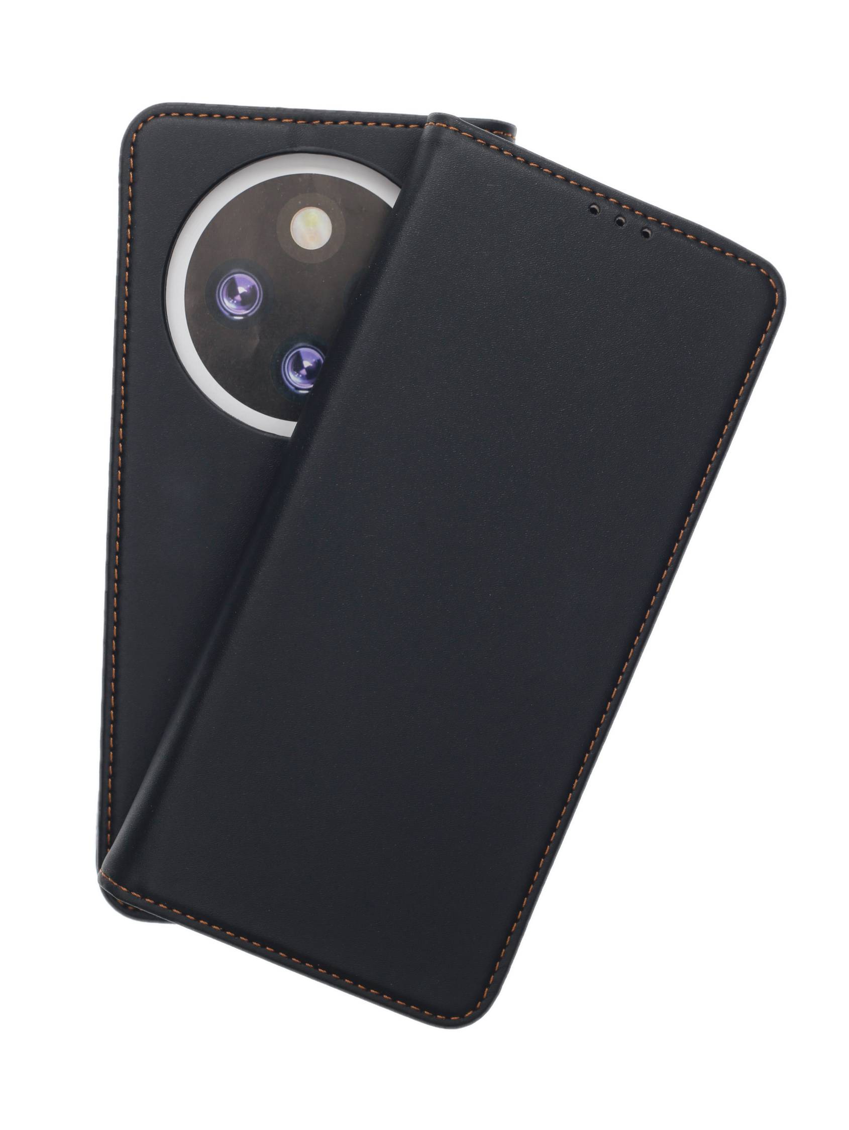 JAMCOVER Echt Leder Bookcase für Xiaomi Redmi 14C - Handytasche mit Kartenfach und Standfunktion