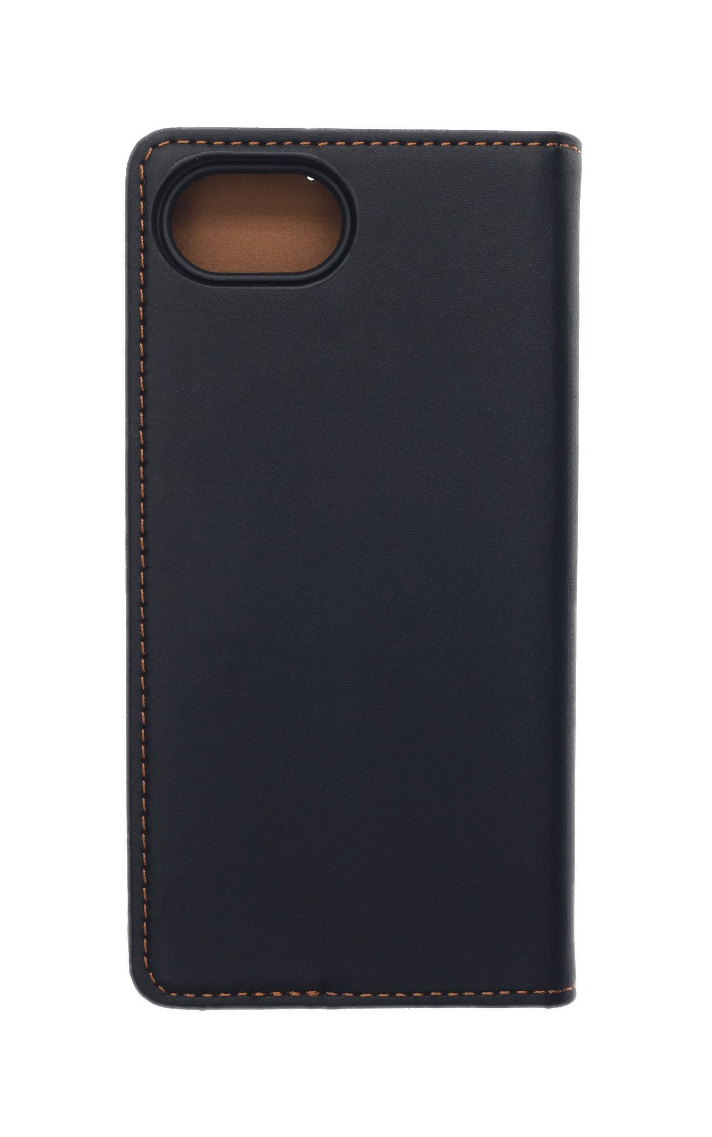 JAMCOVER Echt Leder Bookcase Schwarz für Apple iPhone 16e, iPhone 17e