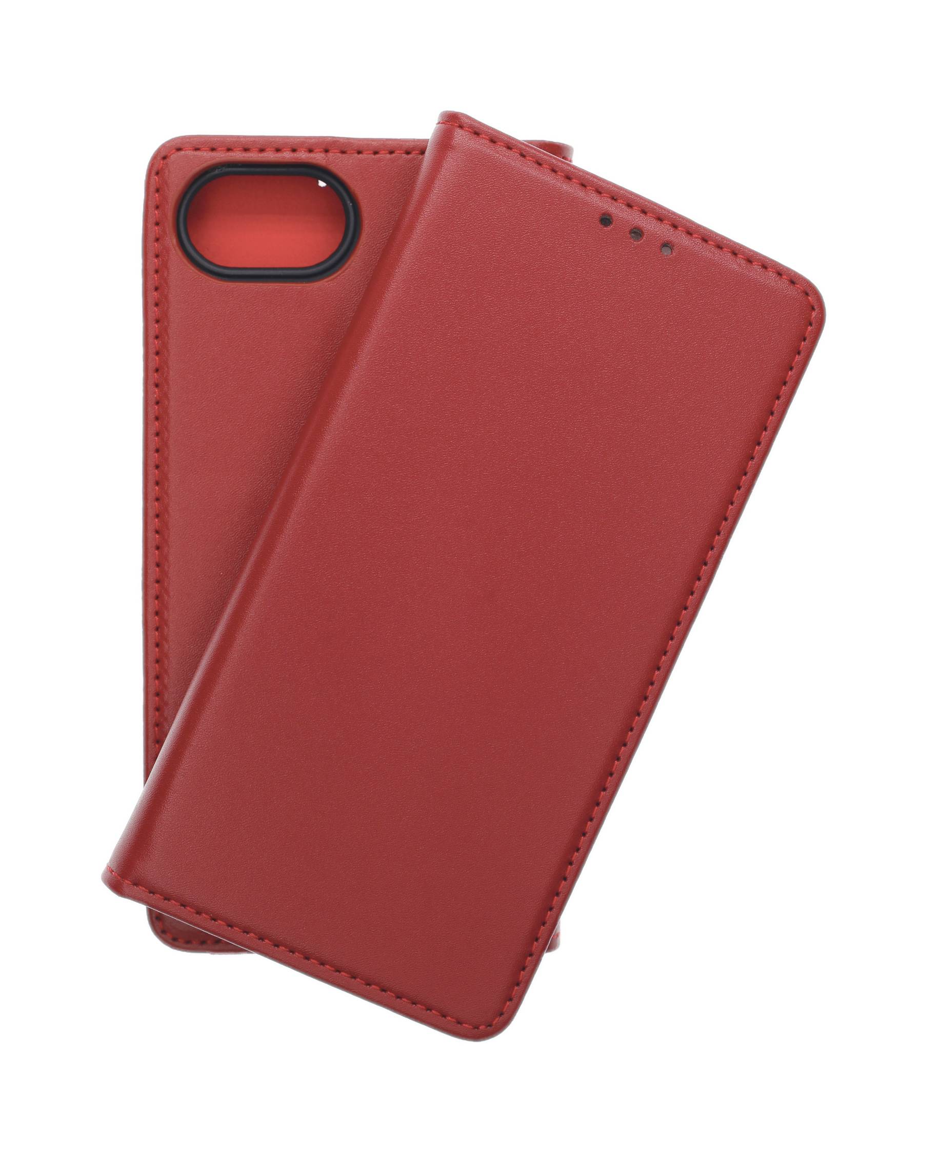 JAMCOVER Echt Leder Bookcase Weinrot für Apple iPhone 16e, iPhone 17e