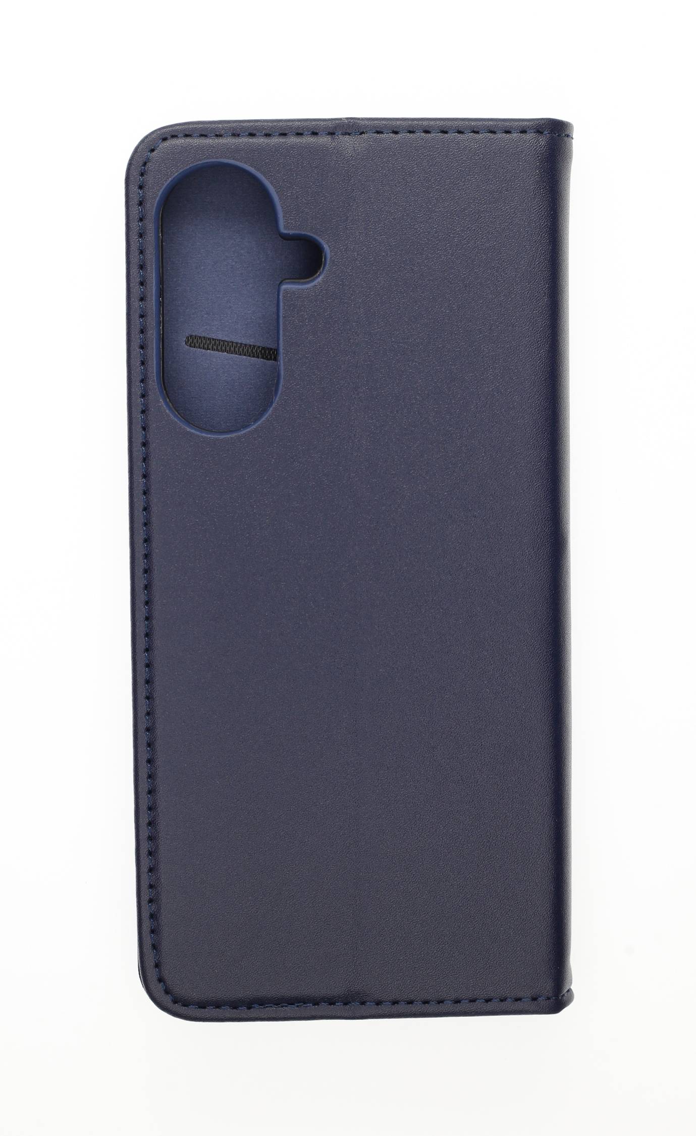 Echt Leder Bookcase Marineblau für Samsung Galaxy A26 5G - Handytasche mit Kartenfach und Standfunktion