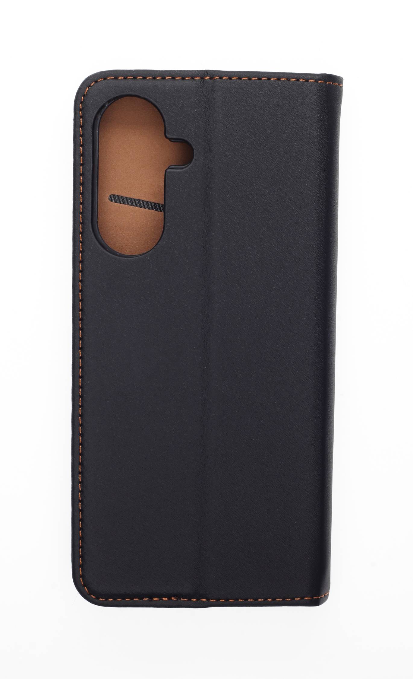 Echt Leder Bookcover Schwarz für Samsung Galaxy A26 5G - Handytasche mit Kartenfach und Standfunktion