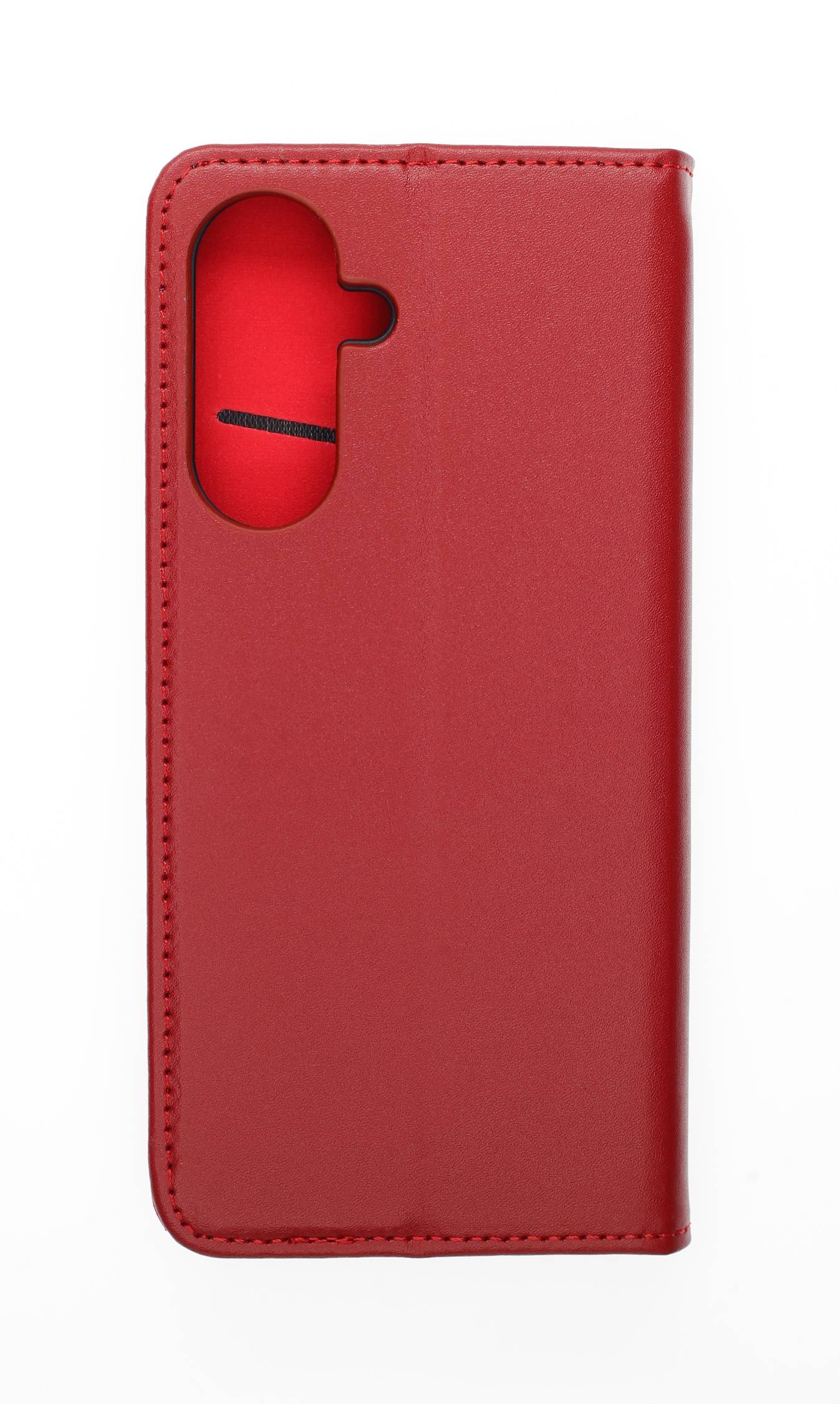 Echt Leder Bookcover Weinrot für Samsung Galaxy A26 5G - Handytasche mit Kartenfach und Standfunktion