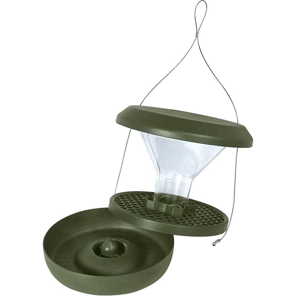 SWISSINNO Vogel-Futtersilo Davos dunkelgrün