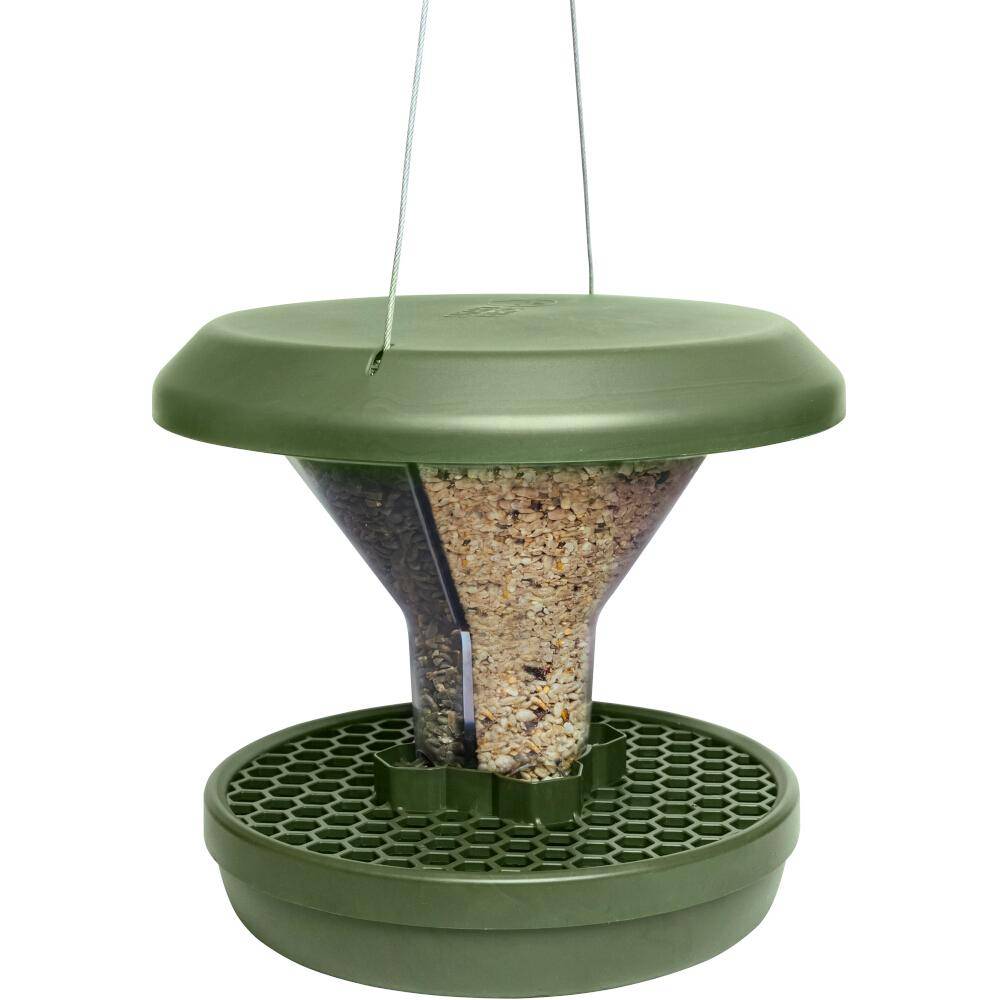 SWISSINNO Vogel-Futtersilo Davos dunkelgrün