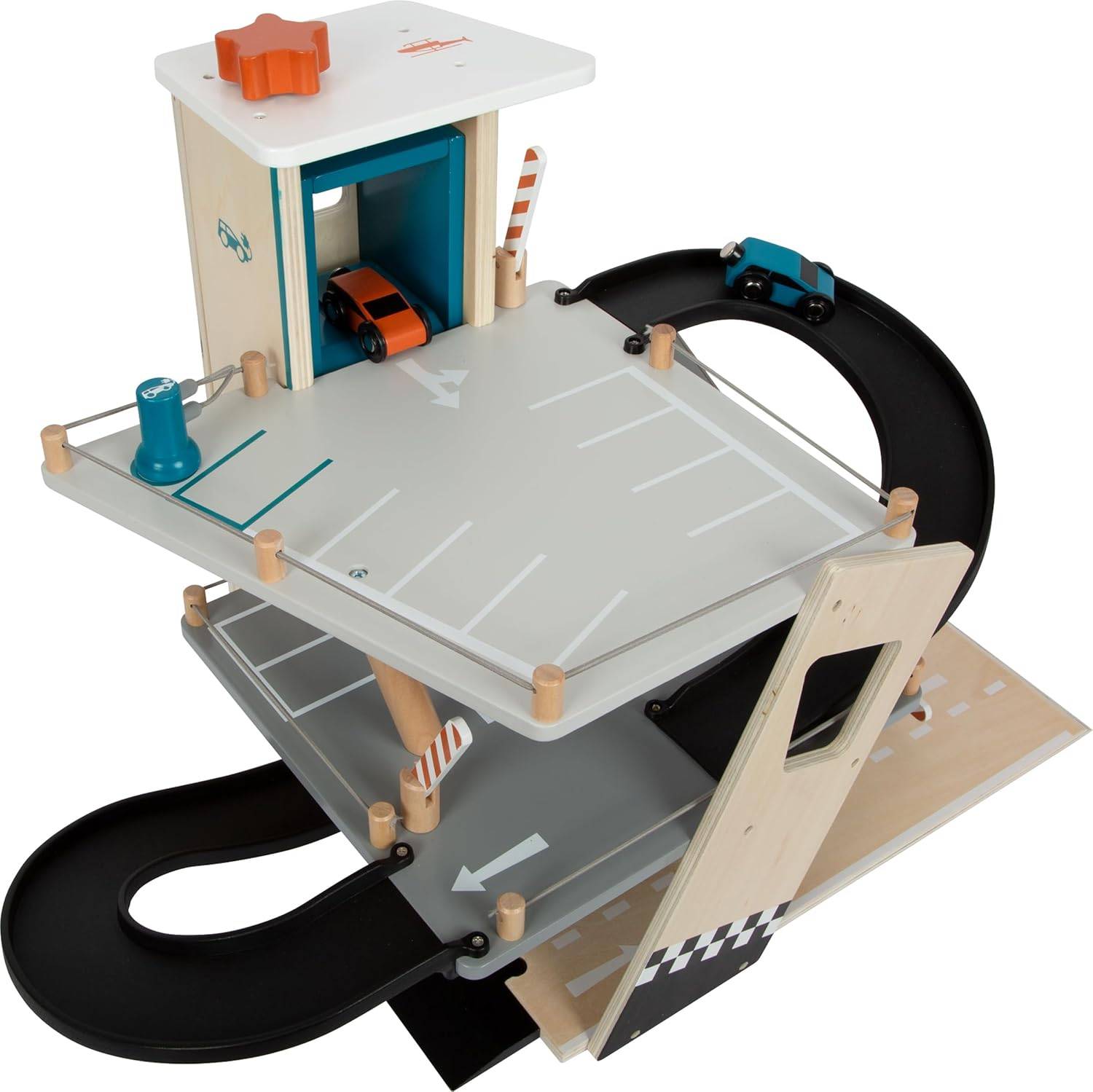 Eine Digitalkamera in der Draufsicht mit ausgefahrenem Zoomobjektiv, Bedienreglern und sichtbarem „EIN/AUS