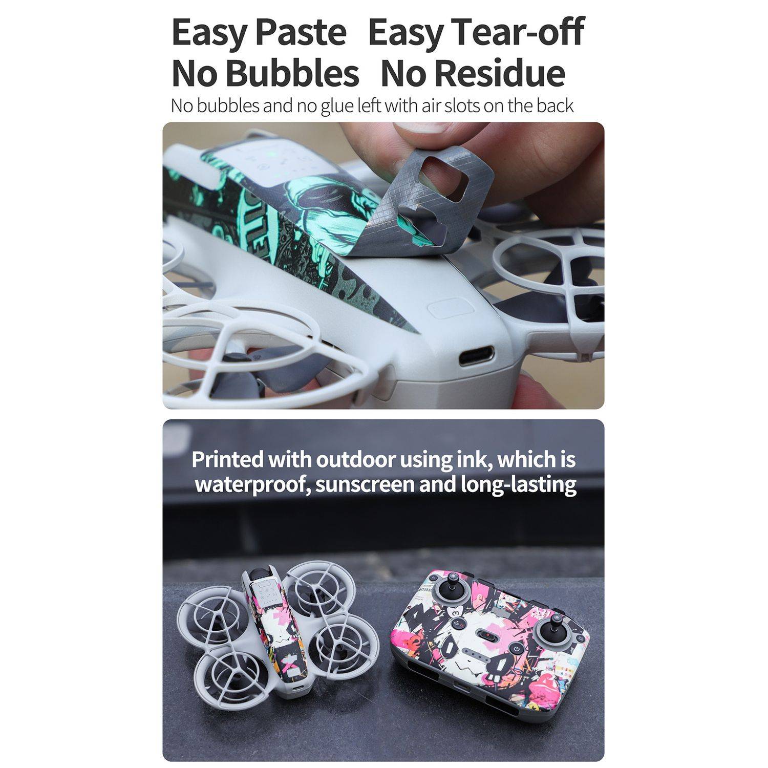 Für DJI Neo Drohne und Controller Gehäuse Design Aufkleber Schutz Folie Zubehör