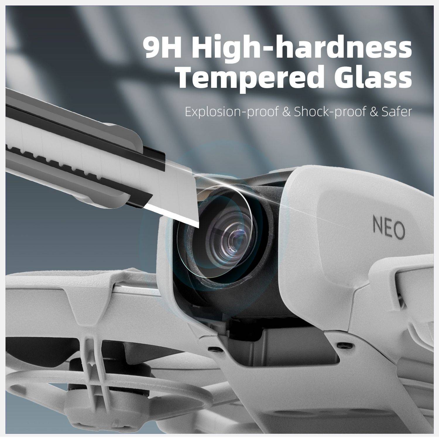 Für DJI Neo Drohne Sunnylife 2x Premium Kamera Linsen Objektiv Schutzglas Folie